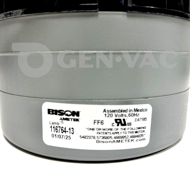 Ametek Lamb 116764-13 Vac Motor 5.7' 120V AC