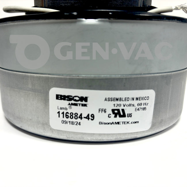 Ametek Lamb 116884-49 Vac Motor 5.7 120V AC | GENVAC