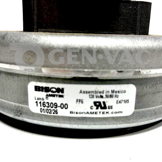 Ametek Lamb 116309-00 Vac Motor 5.7' 120V AC