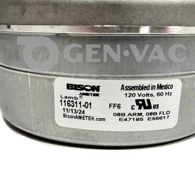 Ametek Lamb 116311-01 Vac Motor 5.7' 120V AC