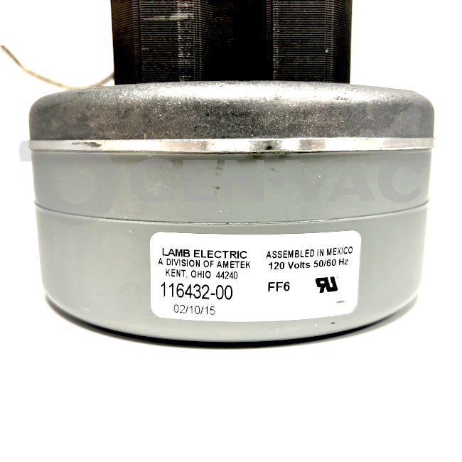 Ametek Lamb 116432-00 Vac Motor 5.7' 120V AC