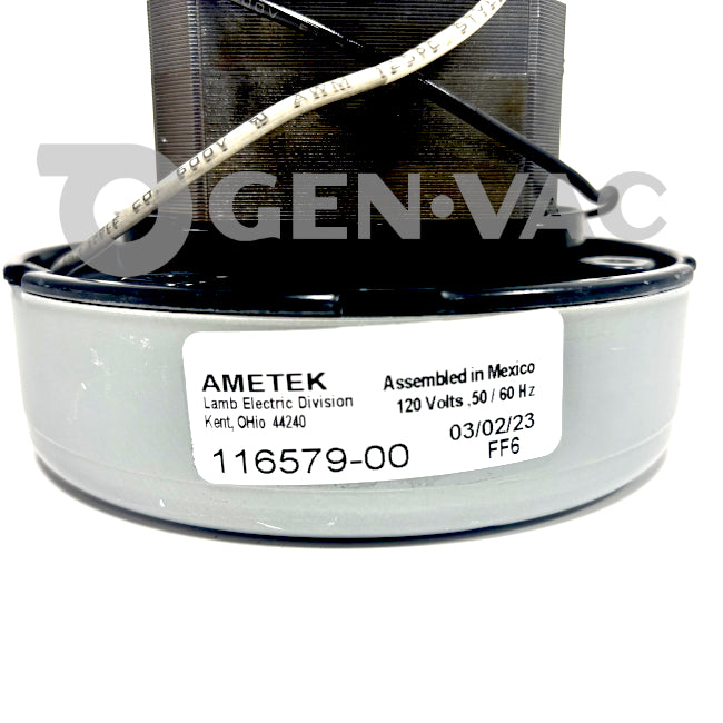 Ametek Lamb 116579-00 Vac Motor 5.7' 120V AC  | GENVAC
