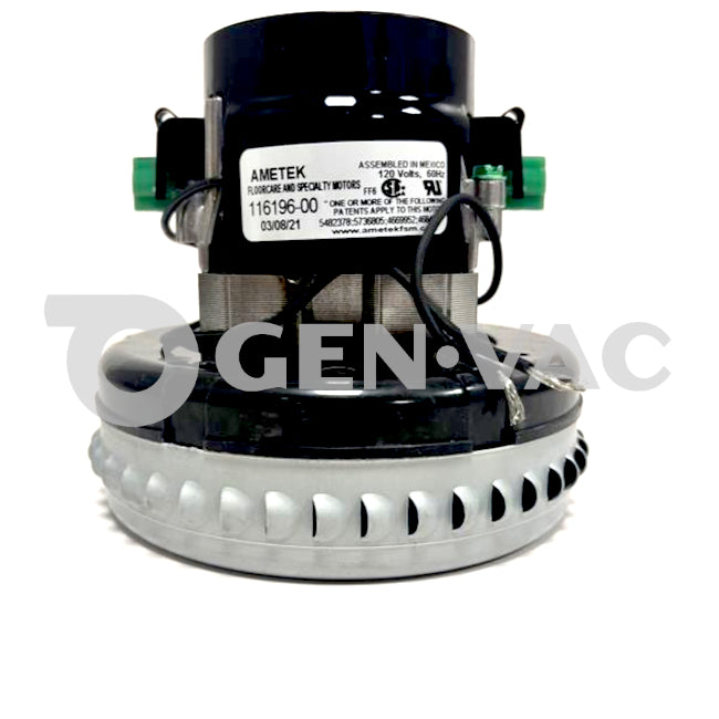 Ametek Lamb 116196-00 Vac Motor 5.7' 120V AC