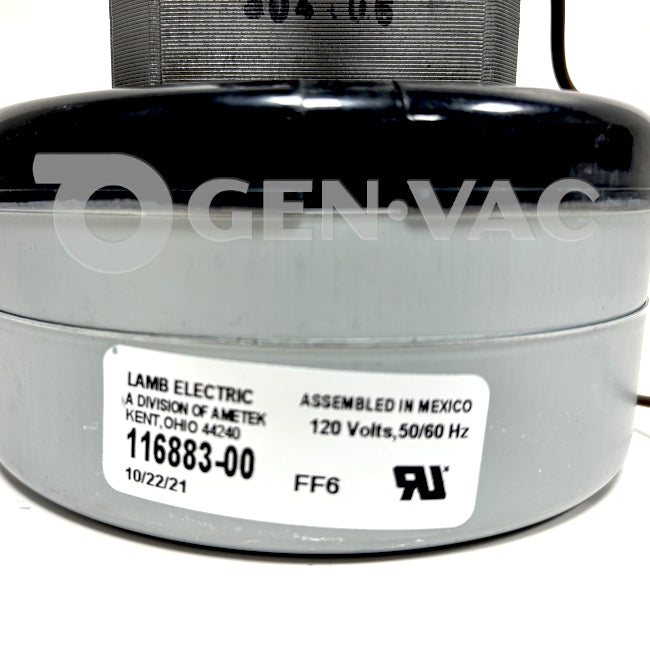 Ametek Lamb 116883-00 Vac Motor 5.7' 120V AC | GENVAC