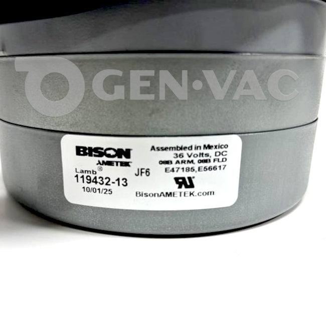 Ametek Lamb 11943213 Vac Motor 5.7' 36V AC | GENVAC